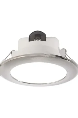 Direttamente Dal Produttore Plafoniera LED da incasso Acrux, Ø 11 cm, argento opaco, CCT