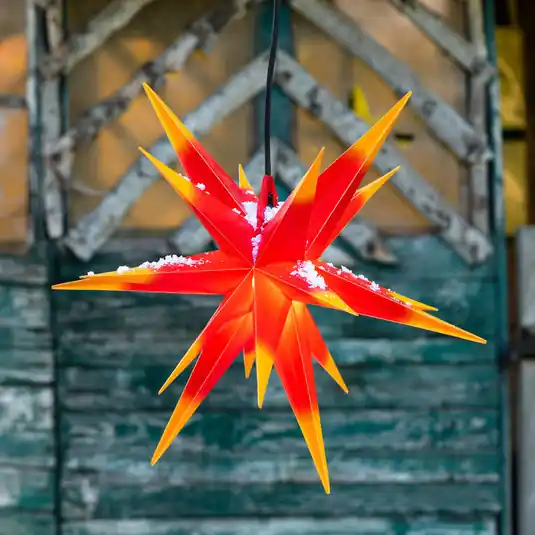 Stella Ganesha 18 punte per esterni, rosso-giallo Offerta