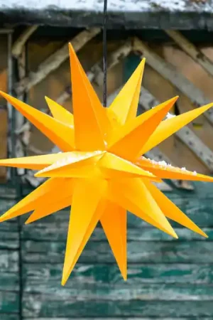 Direttamente Dal Produttore Stella XL a 18 punte da esterni - gialla