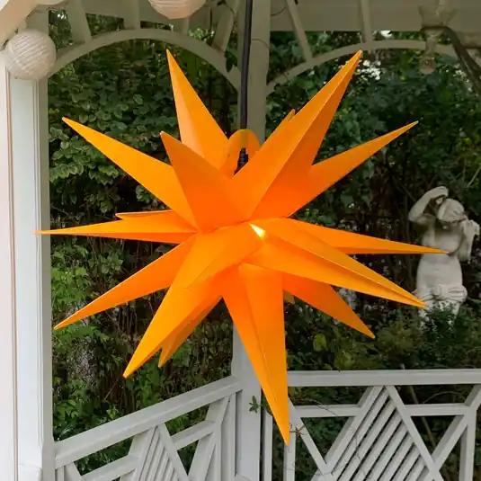 Stella decorativa esterna, 18 punte Ø 40 cm gialla Soddisfatti O Rimborsati