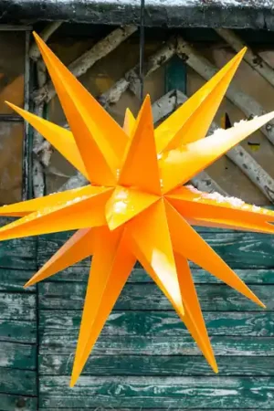 Compra Adesso Stella decorativa XXL, 18 punte Ø gialla 80 cm
