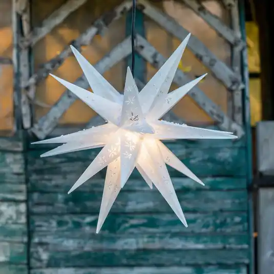 Sconto Stella fiocchi di neve, 18 punte, punzonata