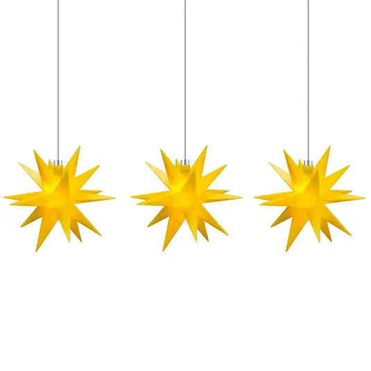 STERNTALER Ghirlanda luminosa Stella, gialla Ø 12 cm 18 punte a 3 luci. A Buon Prezzo