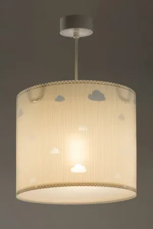Lampada a sospensione per bambini SWEET DREAMS, grigia, nuvole Scelto Dai Clienti