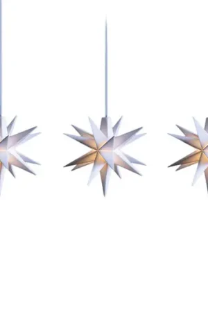 A Buon Prezzo Ghirlanda luminosa LED con stelline all‘interno a 3 luci, bianca