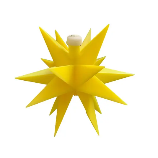 Stella LED per interni 18 punte, Ø 12 cm giallo Ultime Pezzi