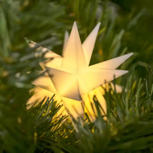 Prezzo Di Fabbrica Stella LED per interni 18 punte, Ø 12 cm bianco