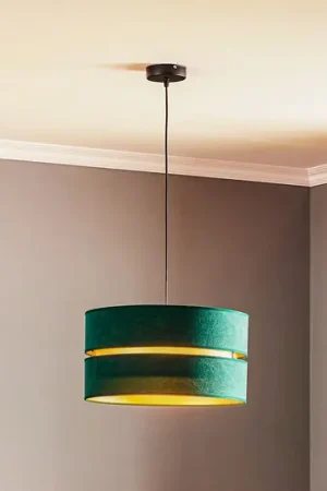 Euluna Duo lampada a sospensione verde/oro Ø40cm a 1 luce Affare