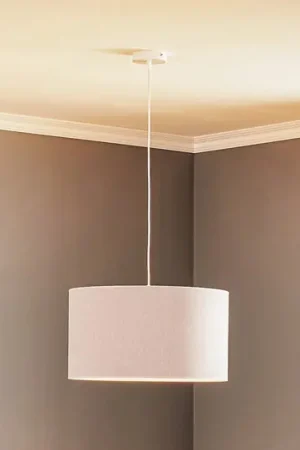 Compra Online Lampada a sospensione Bristol, motivo intrecciato, grigio