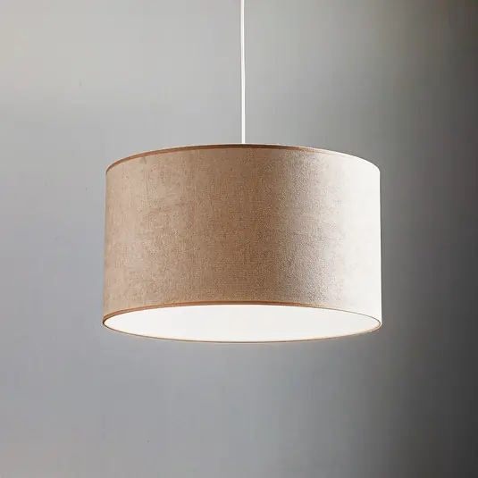Novità Lampada a sospensione Bristol, motivo intrecciato, beige