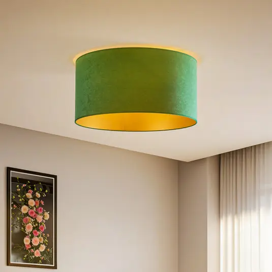 Plafoniera Golden Roller Ø 60 cm verde scuro/oro Prezzo Conveniente