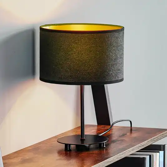 Subito Disponibile Euluna Golden Roller Tavolo Altezza 30 cm nero/oro