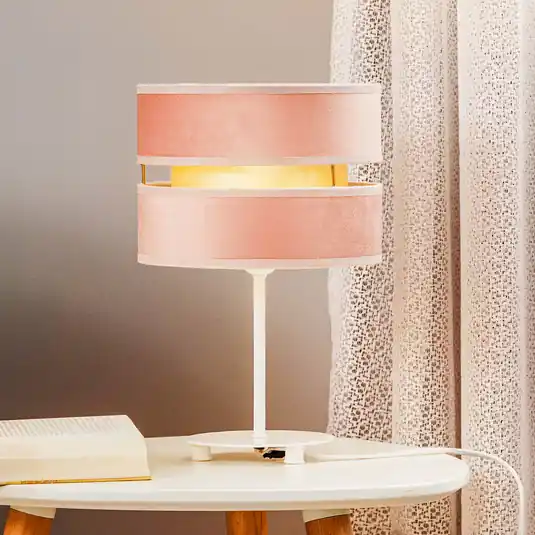 Lampada da tavolo Golden Duo Altezza 30 cm rosa chiaro/oro Offerta Limitata