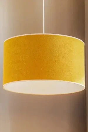 Consegna Rapida Lampada a sospensione Pastell Roller, color senape