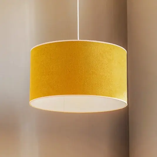 Consegna Rapida Lampada a sospensione Pastell Roller, color senape