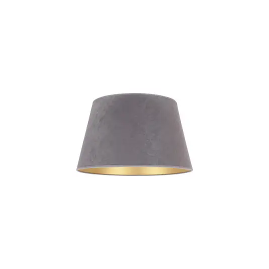 Occasione Imperdibile Paralume Cone altezza 18 cm, grigio/oro