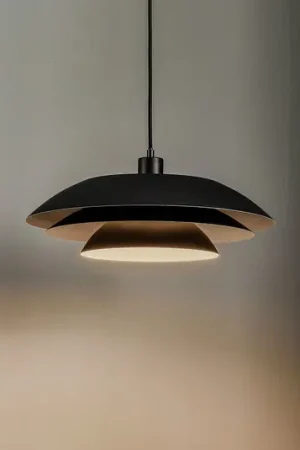 DYBERG LARSEN DL45 lampada a sospensione in metallo nero Must-Have