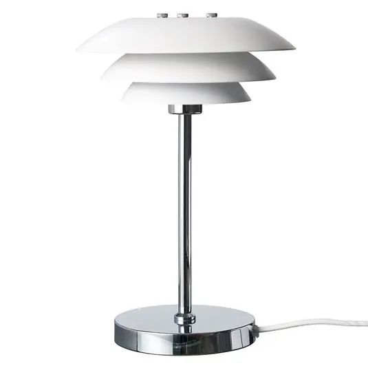 Offerta Speciale DYBERG LARSEN DL20 lampada da tavolo in metallo bianco