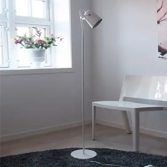 Economico Dyberg Larsen Oslo piantana di metallo, bianco