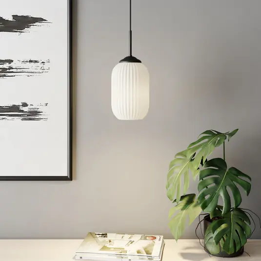 Bestseller Lampada a sospensione in vetro DYBERG LARSEN Riflet, Ø 14 cm