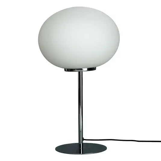 Reso Gratuito Dyberg Larsen Queen lampada da tavolo telaio cromo