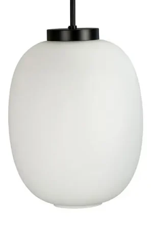 Dyberg Larsen DL39 sospens Ø25cm bianco opale/nero Pagamento Sicuro