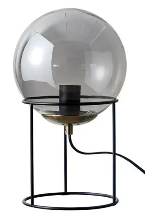 Sconto Dyberg Larsen Moon lampada da tavolo, vetro fumé