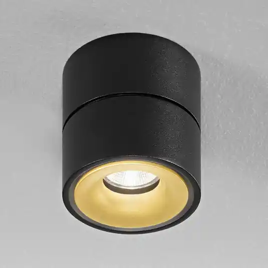 Soddisfatti O Rimborsati Egger DLS Faretto da soffitto LED Clippo S, nero-oro